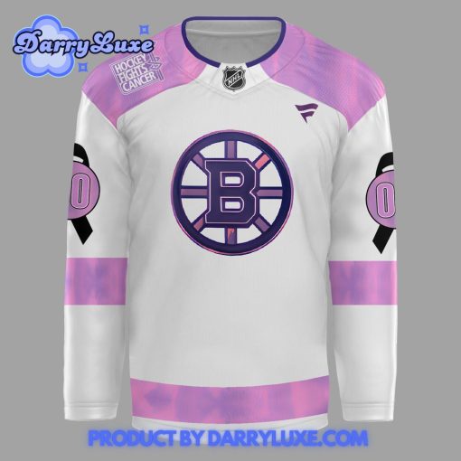 Boston Bruins Hockey Fights Cancer Special New Hockey Jersey