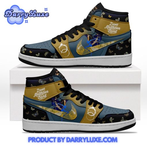 Dave Matthews Band Gold Blue Nike Air Jordan 1