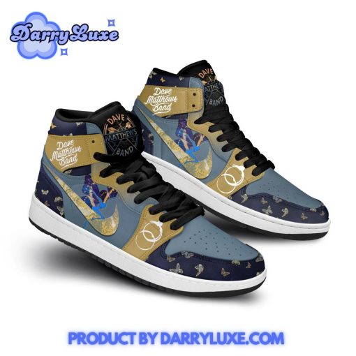 Dave Matthews Band Gold Blue Nike Air Jordan 1