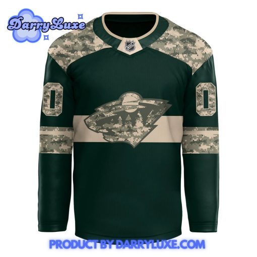 Minnesota Wild 2024 Military Appreciation Night Hockey Jersey