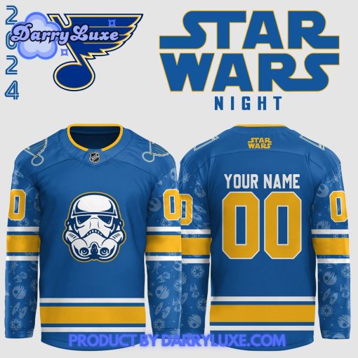 2024 St. Louis Blues x Star Wars Night Hockey Jersey