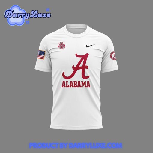 Alabama Crimson Tide x 2024 Firefighter Appreciation White Shirt