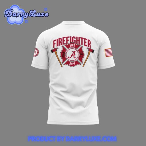 Alabama Crimson Tide x 2024 Firefighter Appreciation White Shirt