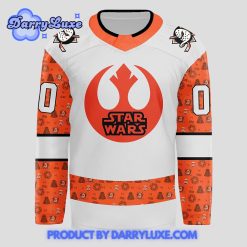 Anaheim Ducks x 2024 Start Wars Personalized Hockey Jersey