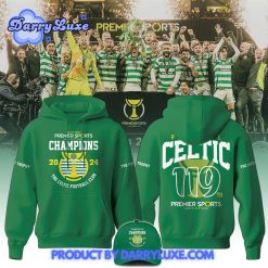 Celtic Football 119th Champion Hoodie Set Green