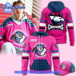 Charlotte Checkers Neon Night Limited Hoodie, Cap