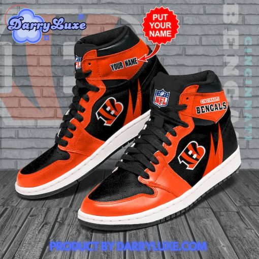 Cincinnati Bengals NFL Custom Name Nike Air Jordan 1