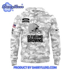 Cleveland Browns Salute to Service Camo Hoodie 2024