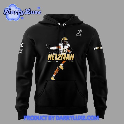 Colorado Football Travis Hunter HE12MAN Black Hoodie