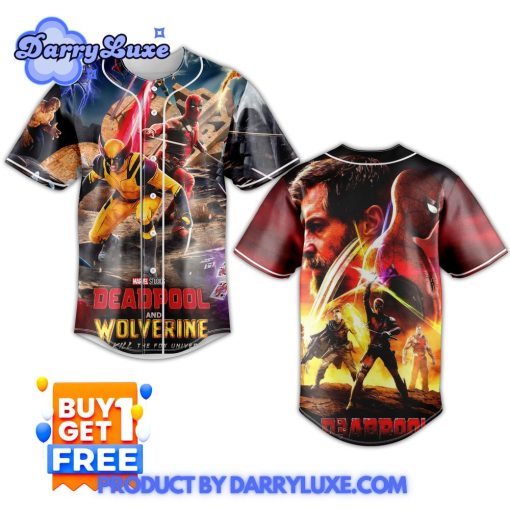 Deadpool And Wolverine Marvel Studios Baseball Jersey