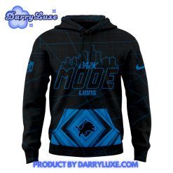 Detroit Lions Back In Black Hoodie 2024