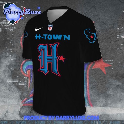 Houston Texans Football Jersey w. Collar Logo