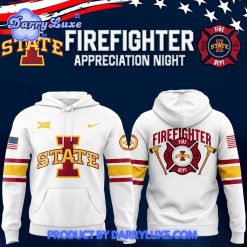 Iowa State Cyclones football x 2024 Firefighter Appreciation White Hoodie