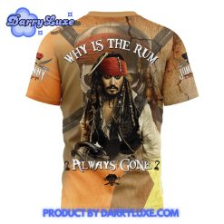 Johnny Depp x Jack Sparrow Why Is The Rum Always Gone Shirt