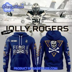 Jolly Rogers Navy Midshipmen Football Hoodie Set Blue