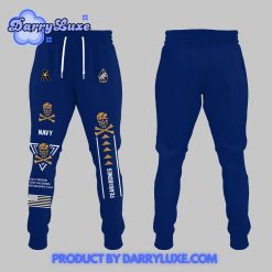 Jolly Rogers Navy Midshipmen Football Hoodie Set Blue