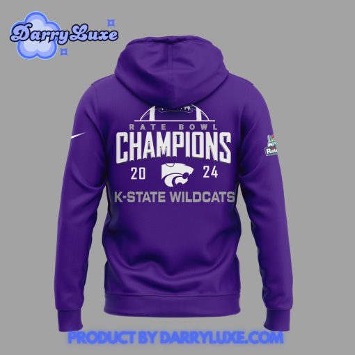 K-State Wildcats 2024 Rate Bowl Champions Hoodie