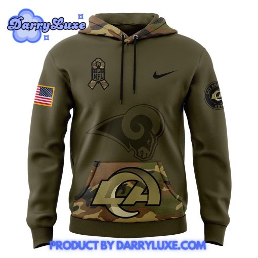 Los Angeles Rams 2024 Salute To Service Camo Hoodie