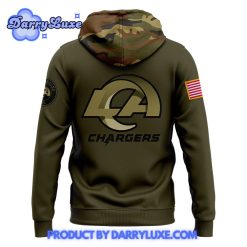 Los Angeles Rams 2024 Salute To Service Camo Hoodie