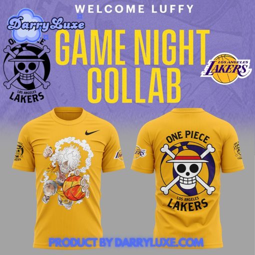 Luffy Gear 5 are joining the Lakers for One Piece Night Nike Shirt