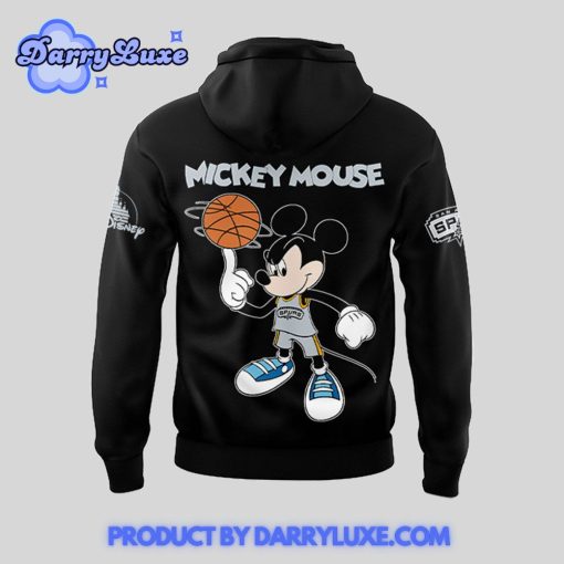 Mickey Mouse x San Antonio Spurs Night Hoodie Set