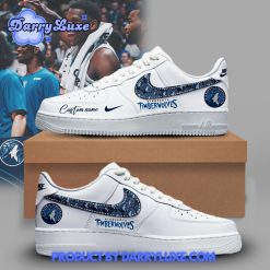 Minnesota Timberwolves NBA Custom Name Air Force 1