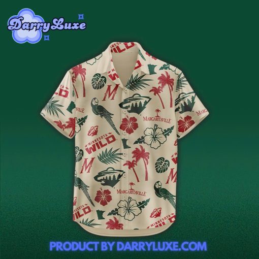 Minnesota Wild x Margaritaville Night Hawaiian Shirt