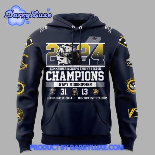 Navy Midshipmen CIC Trophy Champions Hoodie 2024