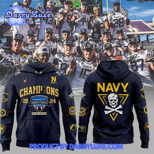 Navy Midshipmen Lockheed Martin Armed Forces Bowl Champs Hoodie Set