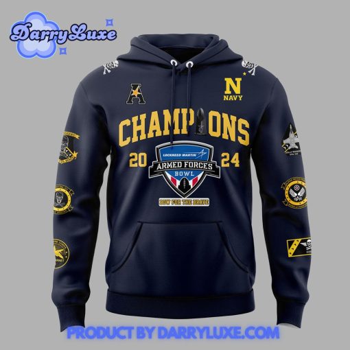 Navy Midshipmen Lockheed Martin Armed Forces Bowl Champs Hoodie Set