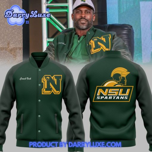 New Coach Vick Norfolk State Spartans Football Baseball Jacket