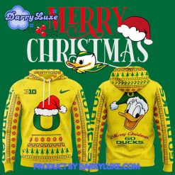 Oregon Ducks Football Merry Christmas Hoodie 2024