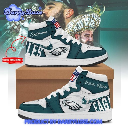 Philadelphia Eagles NFL Custom Name Air Jordan 1