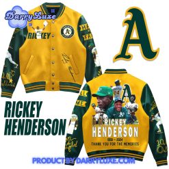 Rickey Henderson x Oakland Athletics For The Memories Baseball Jacket