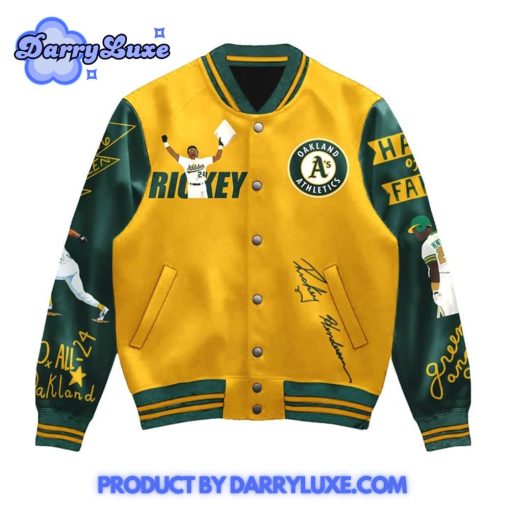 Rickey Henderson x Oakland Athletics For The Memories Baseball Jacket