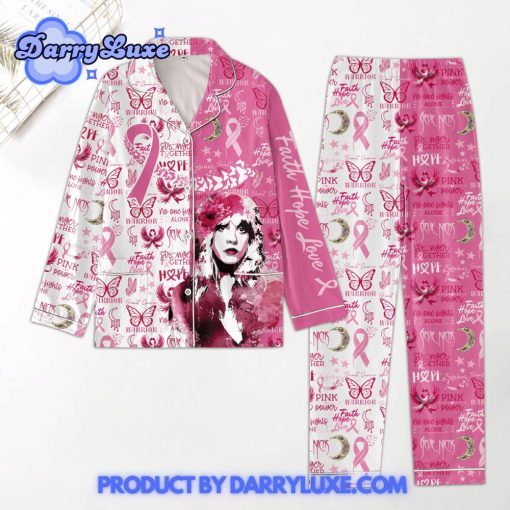 Stevie Nicks Pink White Limited Edition Pajamas Set