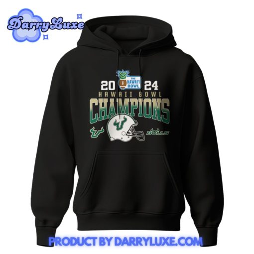 USF Bulls Bowl Hawaii Champions Hoodie Set Black