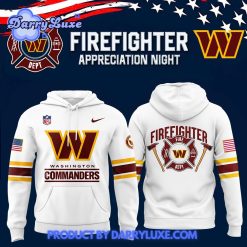 Washington Commanders x 2024 Firefighter Appreciation White Hoodie