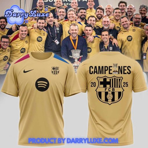 Barcelona Wins 2025 Supercopa de Espana Shirt