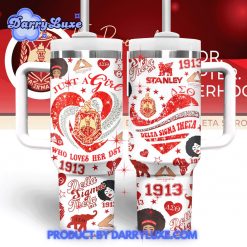 Delta Sigma Theta Just a Girl Who Love Her Stanley Tumbler