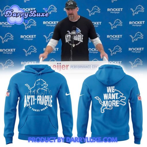 Detroit Lions 2025 We Want More Hoodie