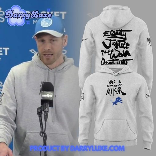 Detroit Lions Coach DeMeco Ryans Be A Change Maker Hoodie Set