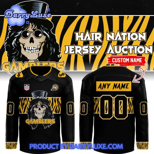 Green Bay Gamblers “Hair Nation Jersey Auction” Customized Hockey Jersey