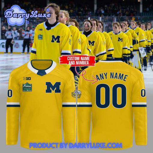 Michigan Wolverines Wrigley Field 2025 Hockey Jersey