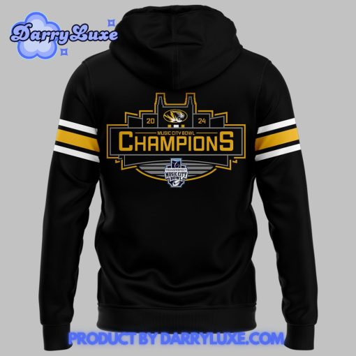 Missouri Tigers Football Music City Bowl Champions Black Hoodie Set