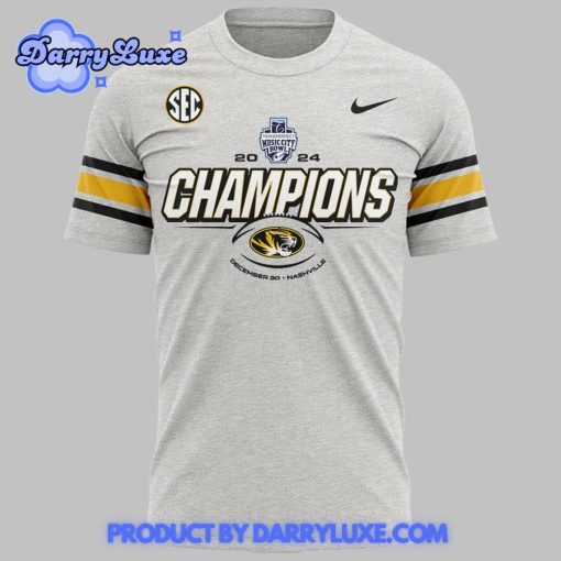 Missouri Tigers Football Music City Bowl Champions Gray Shirt