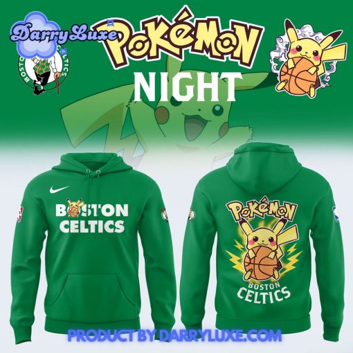 NBA Boston Celtics x Pokemon Night Hoodie Set 2025