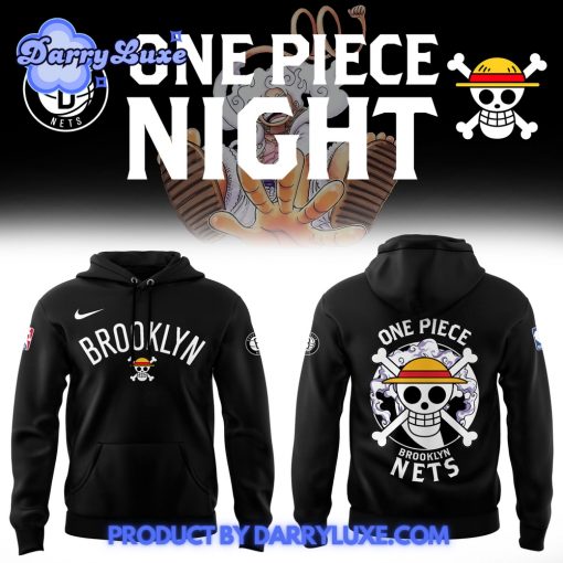 NBA Brooklyn Nets x One Piece Night Hoodie Set 2025