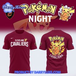 NBA Cleveland Cavaliers x Pokemon Night Shirt 2025