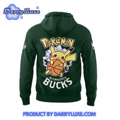 NBA Milwaukee Bucks x Pokemon Night Hoodie Set 2025